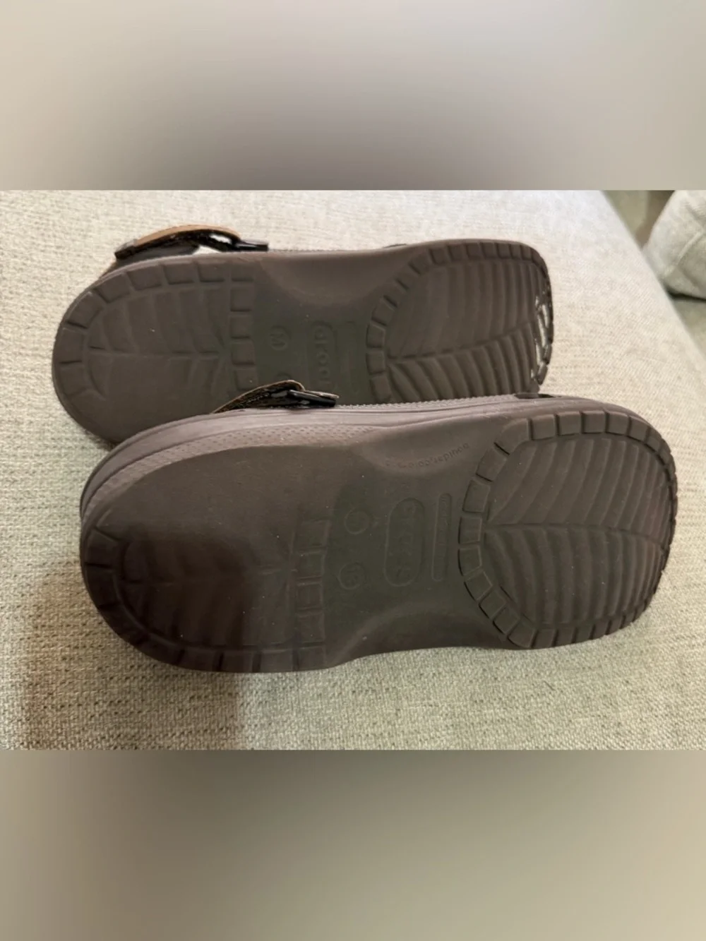 CROCS Men's Brown Slip-On Clog with Adjustable Strap